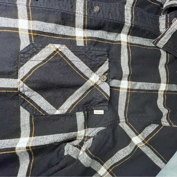 Timberland White and Blue navy Casual Button Down Shirt - Picture 4 of 8